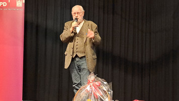 Ludwig Frick bei seiner Dankesrede