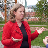 Katharina Schrader im Gespräch
