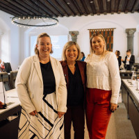 Die SPD-Stadträtinnen Katharina Schrader, Ilknur Altan, Sophia Wirth-Klauser